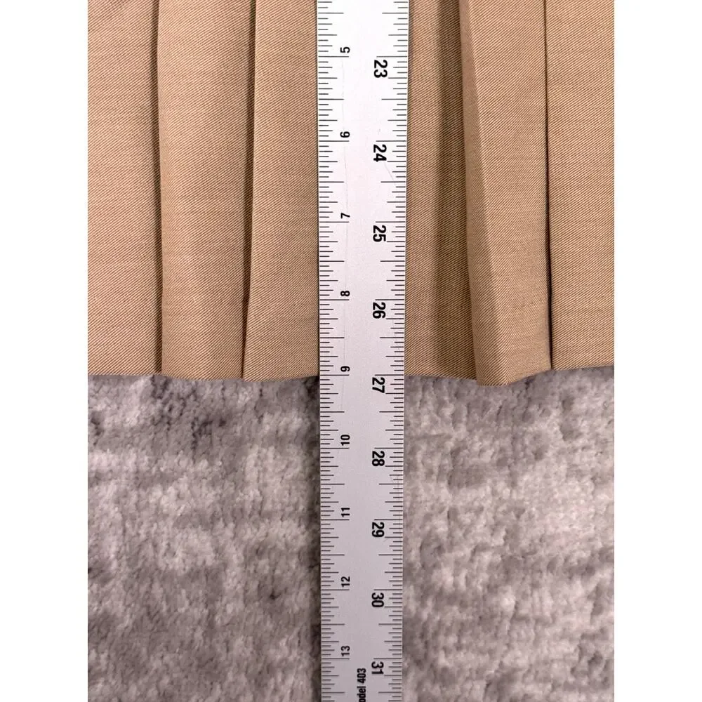 Anthropologie Dress Small Womens Maeve Strapless Button Detail Pleated Mini